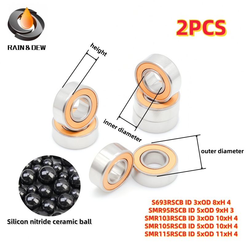 Baitcasting Reel - 2 Stück Miniatur-Kugellager 3x8x4 3x10x4 5x9x3