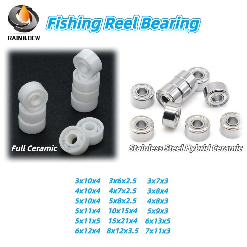 Baitcasting Reel - Vollkeramische Hybrid-Keramiklager (1/5/10P) Luya Angelrollen Baitcasting-Rollen